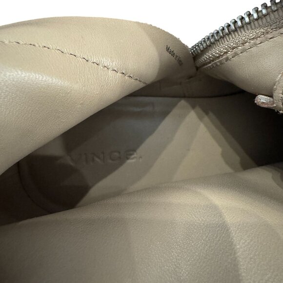 Vince Cabria Suede Lug Boot Women's Beige Side Zip Combat, Size 9M NWOB - Picture 10 of 10